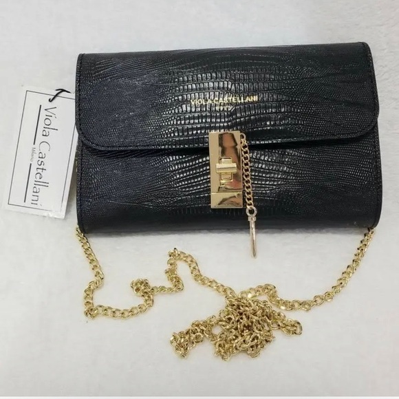 Flavio Castellani Viola Castellani Clutch Bag - New Women | Color: Black - Picture 1 of 10